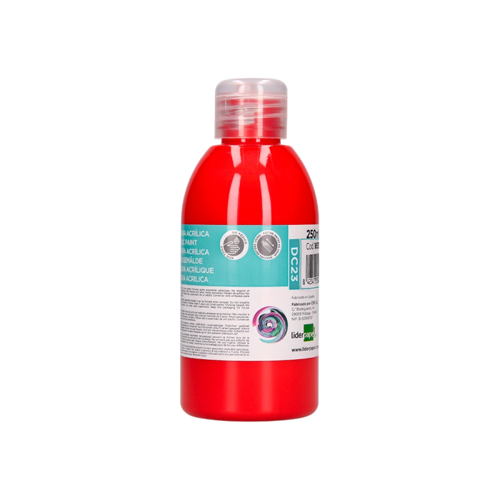 Liderpapel Pintura Acrilica Bote 250 ml Rojo 3 Liderpapel Pintura Acrilica Bote 250 ml Rojo 3