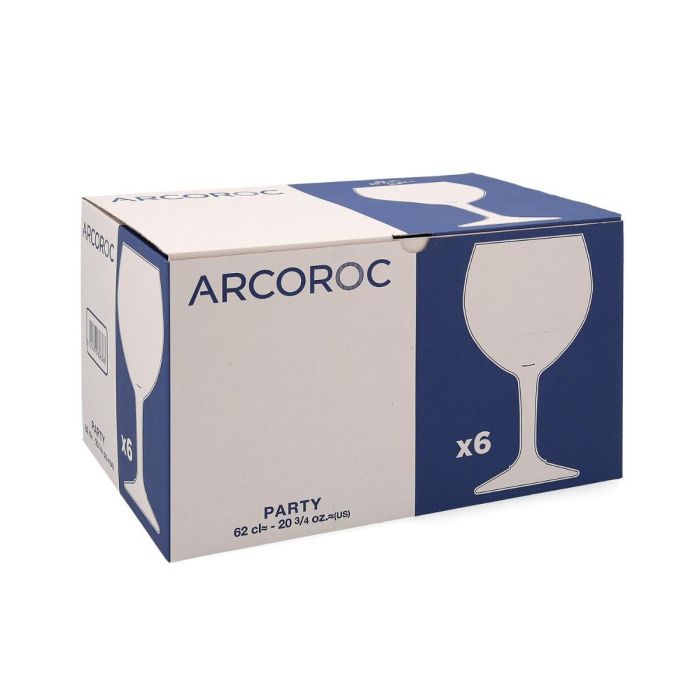 Arcoroc Copas Combinado Modelo Party, Set de 6 de Vidrio, 62 cL, Transparentes, Apto Lavavajillas 1 Arcoroc Copas Combinado Modelo Party, Set de 6 de Vidrio, 62 cL, Transparentes, Apto Lavavajillas 1