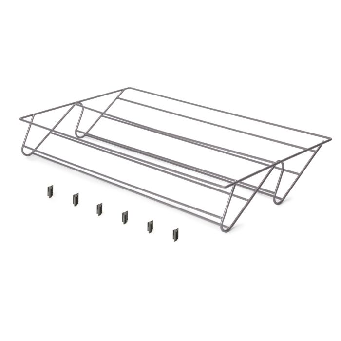 Emuca Cajón zapatero para armarios y vestidores Quartz, 640 (M80), Acero, Titanio 0 Emuca Cajón zapatero para armarios y vestidores Quartz, 640 (M80), Acero, Titanio 0