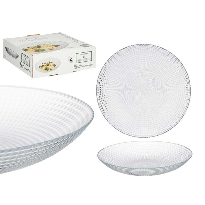 Pasabahce Set 6 Platos Hondo Generation 21.5 cm (Set de 4)