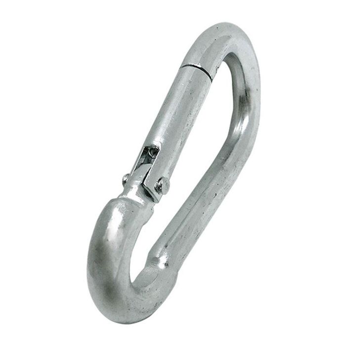 Edm Mosquetón bombero sin seguro msq01, acero galvanizado, 8 x 80 mm 1 Edm Mosquetón bombero sin seguro msq01, acero galvanizado, 8 x 80 mm 1