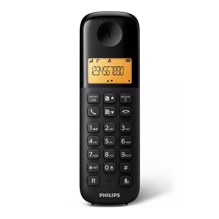 Teléfono Inalámbrico Philips D1601B/01 1,6" 300 mAh GAP Negro 2