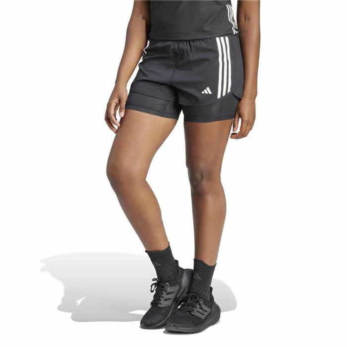 Pantalones Cortos Deportivos para Mujer Adidas Own the run 3S 2In1 5 Pantalones Cortos Deportivos para Mujer Adidas Own the run 3S 2In1 5