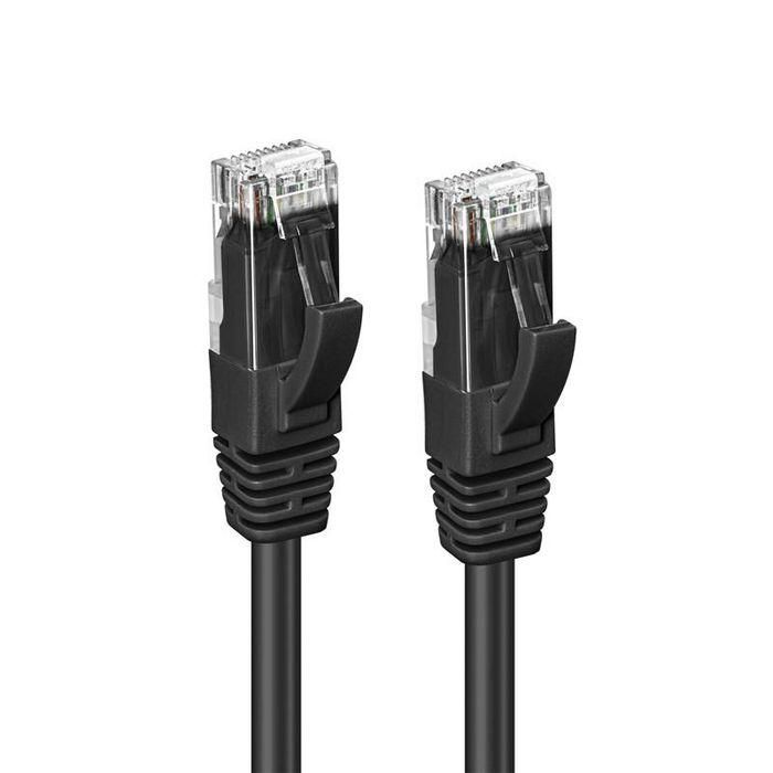 MicroConnect CAT6A UTP Network Cable 0.25m, Black 1 MicroConnect CAT6A UTP Network Cable 0.25m, Black 1