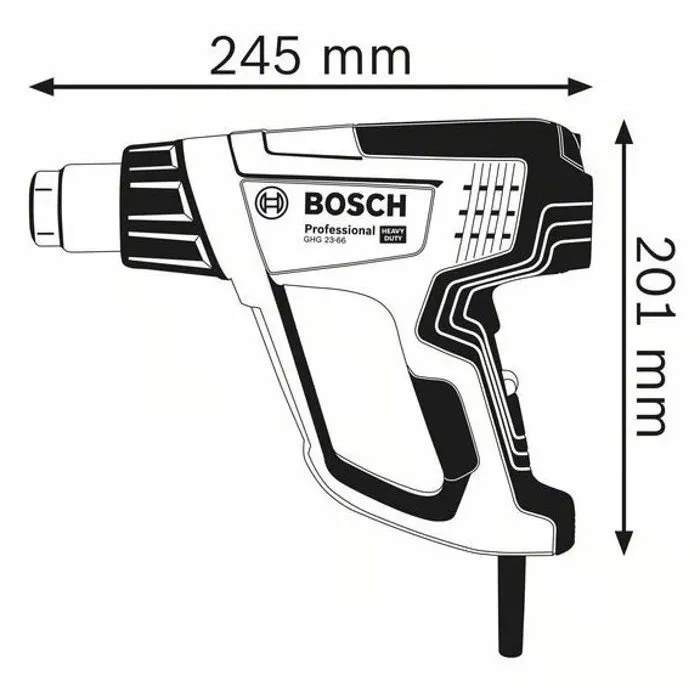 Bosch Professional Depósito Térmico Profesional GHG 23-66, 2300W, 50-650°C, 150-500 l/min 2
