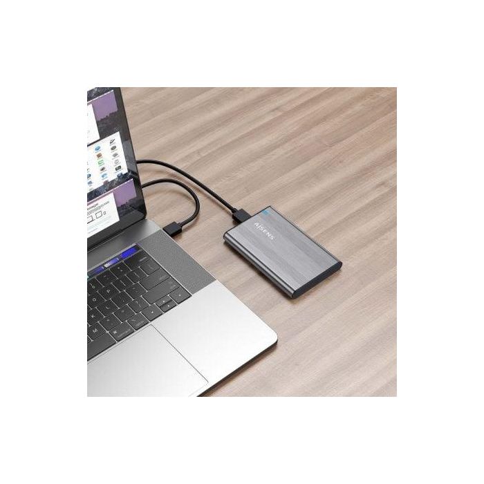 AISENS - CAJA EXTERNA 2,5 9.5MM SATA A USB 3.0/USB3.1 GEN1, GRIS 4 AISENS - CAJA EXTERNA 2,5 9.5MM SATA A USB 3.0/USB3.1 GEN1, GRIS 4