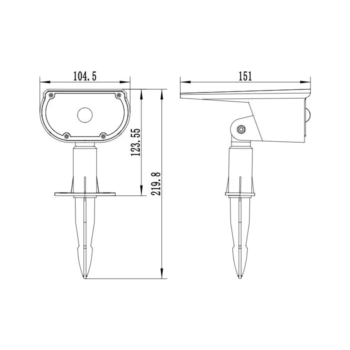 Galix Foco Solar para Plantar G2603, Sensor de Movimiento, Iluminación Dual 300 Lúmenes