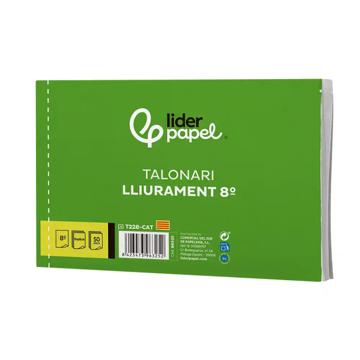 Liderpapel T228 Talonario Entregas Original y Copia Octavo Apaisado Texto en Catalán 155 x 105 mm 3 Liderpapel T228 Talonario Entregas Original y Copia Octavo Apaisado Texto en Catalán 155 x 105 mm 3