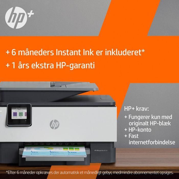HP 9010e OfficeJet Pro All-in-One Impresora, Imprime, Copia, Escanea, Fax, WiFi, Doble Cara Automática, 22ppm, A4, HP+ 9