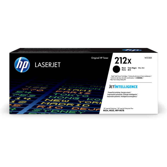 HP Toner LaserJet 212X M578 M555 Negro Alta 13000 paginas HP Toner LaserJet 212X M578 M555 Negro Alta 13000 paginas