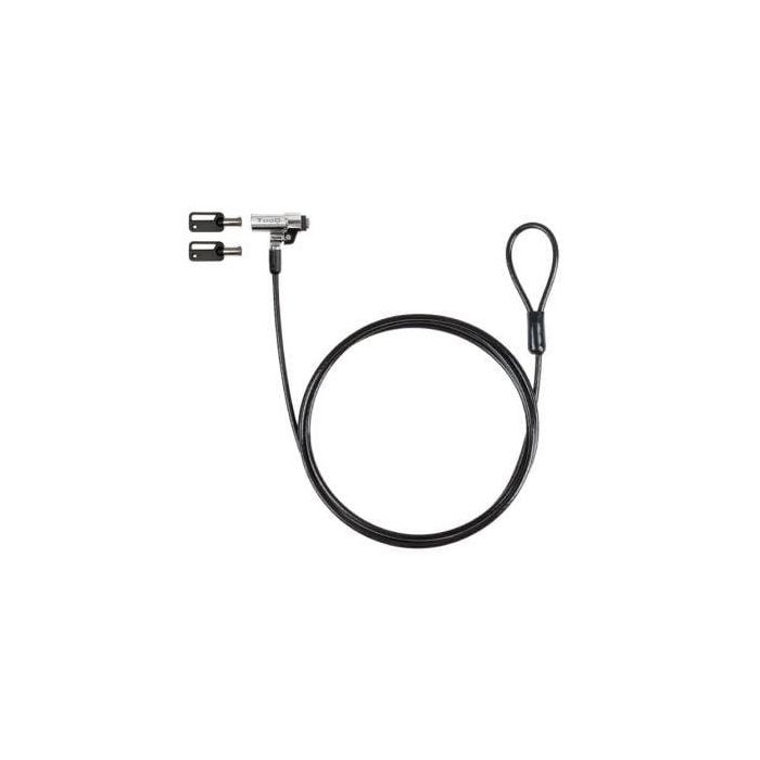 TOOQ Cable de Seguridad Tipo NANO con Llave para Portatiles 1.5 metros, Gris Oscuro 0 TOOQ Cable de Seguridad Tipo NANO con Llave para Portatiles 1.5 metros, Gris Oscuro 0