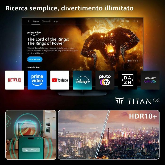Smart TV Philips 50PUS8010 4K Ultra HD 50" LED 10 Smart TV Philips 50PUS8010 4K Ultra HD 50" LED 10