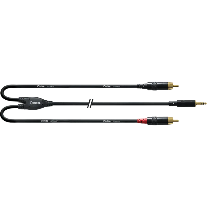 Cordial Cable Y Minijack Estéreo Largo/2 Rca De 3M 0 Cordial Cable Y Minijack Estéreo Largo/2 Rca De 3M 0