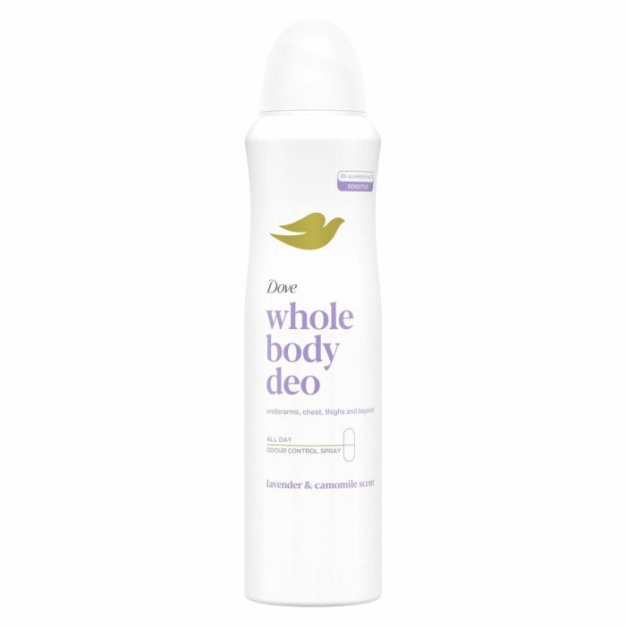 Dove Desodorante Aerosol Corporal Lavanda & Camomila Unisex 0% Aluminio 150 ml Protección Todo el Día 6