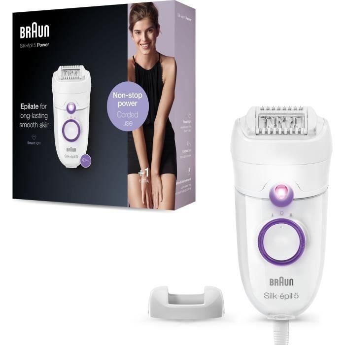 Braun SE 5-505P Depiladora eléctrica 2 velocidades Blanca 1 Braun SE 5-505P Depiladora eléctrica 2 velocidades Blanca 1