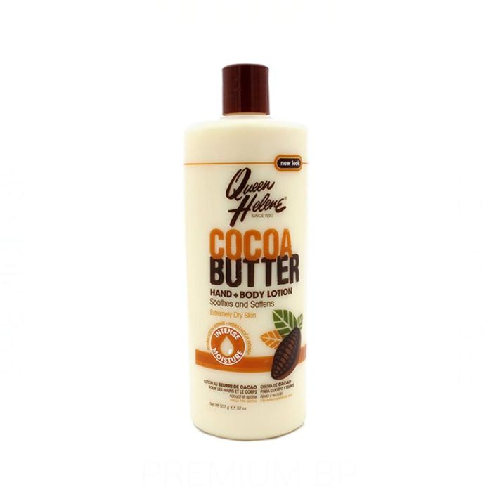 Queen Helene Cocoa Butter Hand + Body Lotion 907g | Loción Hidratante Corporal y Manos con Manteca de Cacao Pura | Calma Piel Seca