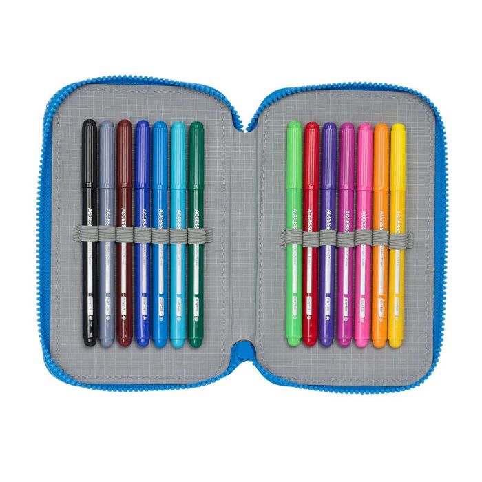 Plumier Doble Donald Azul 12.5 x 19.5 x 4 cm (28 piezas) 1 Plumier Doble Donald Azul 12.5 x 19.5 x 4 cm (28 piezas) 1