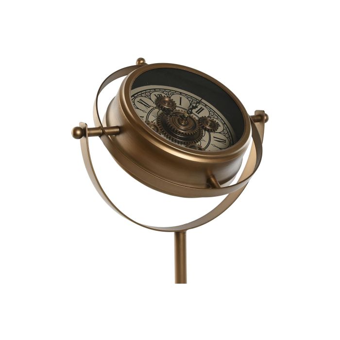 DKD Home Decor Reloj Sobremesa Vintage Dorado Metal Cristal 36 x 24 x 66.5 cm 2