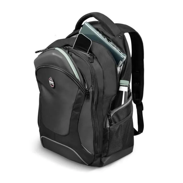 Port Designs Mochila para portátil Courchevel de 15,6 pulgadas, 600D Nylon, Negra 3