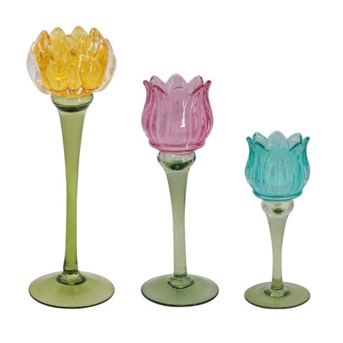 Portavela Shabby DKD Home Decor Multicolor 8 x 25 x 8 cm Set de 3 (2 Unidades) Portavela Shabby DKD Home Decor Multicolor 8 x 25 x 8 cm Set de 3 (2 Unidades)