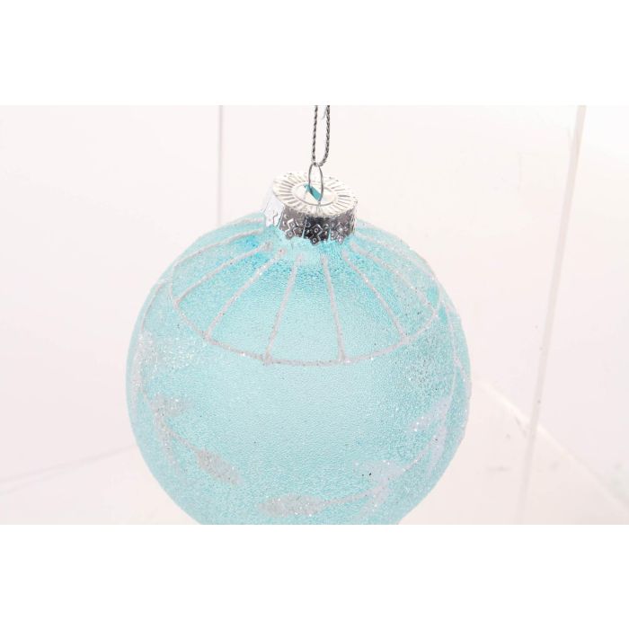 DKD Home Decor Bola Decoración Navidad Fantasía de Cristal 8x8 cm (Pack de 6 Unidades) 1 DKD Home Decor Bola Decoración Navidad Fantasía de Cristal 8x8 cm (Pack de 6 Unidades) 1