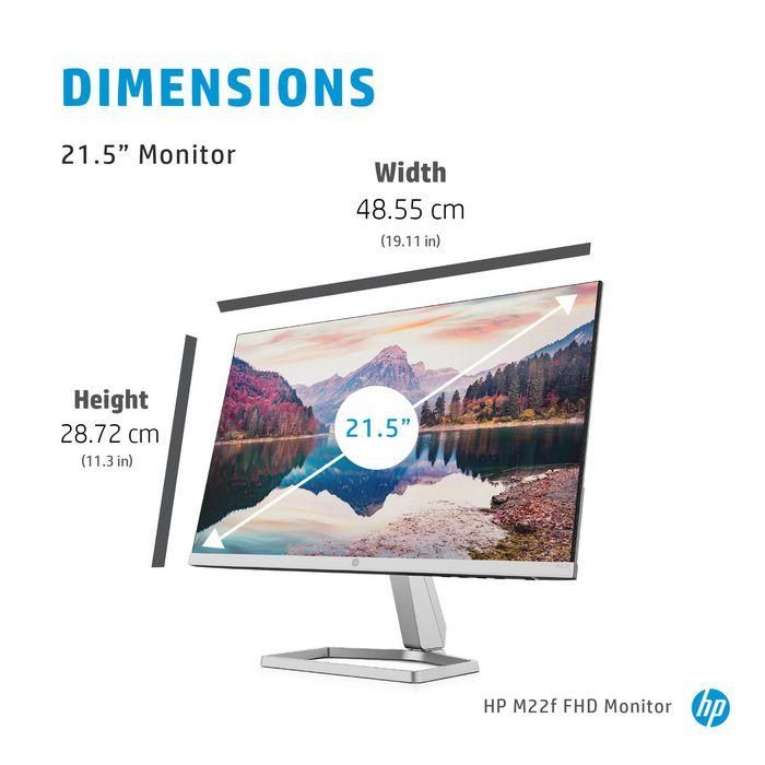 HP M22f Monitor FHD de Alta Definición, Gran Pantalla para Productividad y Entretenimiento, Diseño Ergonómico y Sostenible 3 HP M22f Monitor FHD de Alta Definición, Gran Pantalla para Productividad y Entretenimiento, Diseño Ergonómico y Sostenible 3