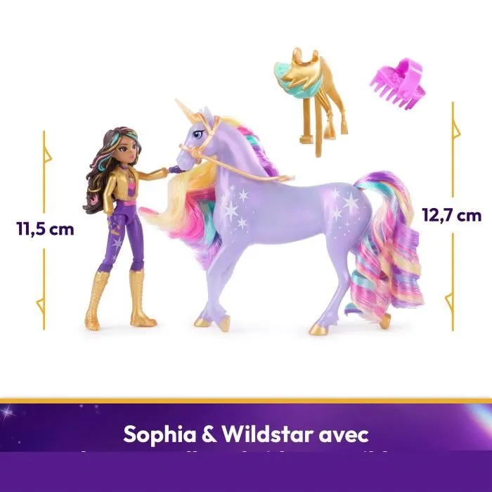 Spin Master Figura Articulada Sophia Y Wildstar Academia Unicornio 6066838 Muñeca para Niñas +4 Años 1