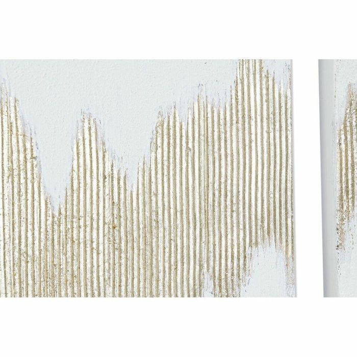 Cuadro Glam DKD Home Decor Blanco Dorado 3 x 60 x 120 cm (2 Unidades) 1 Cuadro Glam DKD Home Decor Blanco Dorado 3 x 60 x 120 cm (2 Unidades) 1