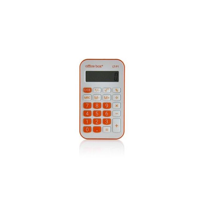 Calculadora De Bolsillo Office Box 8 Digitos Naranja