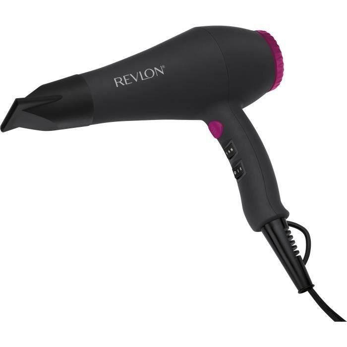 Secador de pelo - REVLON - RVDR5251E - Perfect Heat - 2000 W - Motor AC - 2 velocidades - Negro / Rosa Secador de pelo - REVLON - RVDR5251E - Perfect Heat - 2000 W - Motor AC - 2 velocidades - Negro / Rosa