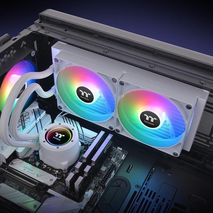 K Cooler Wasserkühlung Thermaltake TH280 V2 ARGB Sync CPU Liquid Cooler Snow Edition All-In-One 5 K Cooler Wasserkühlung Thermaltake TH280 V2 ARGB Sync CPU Liquid Cooler Snow Edition All-In-One 5