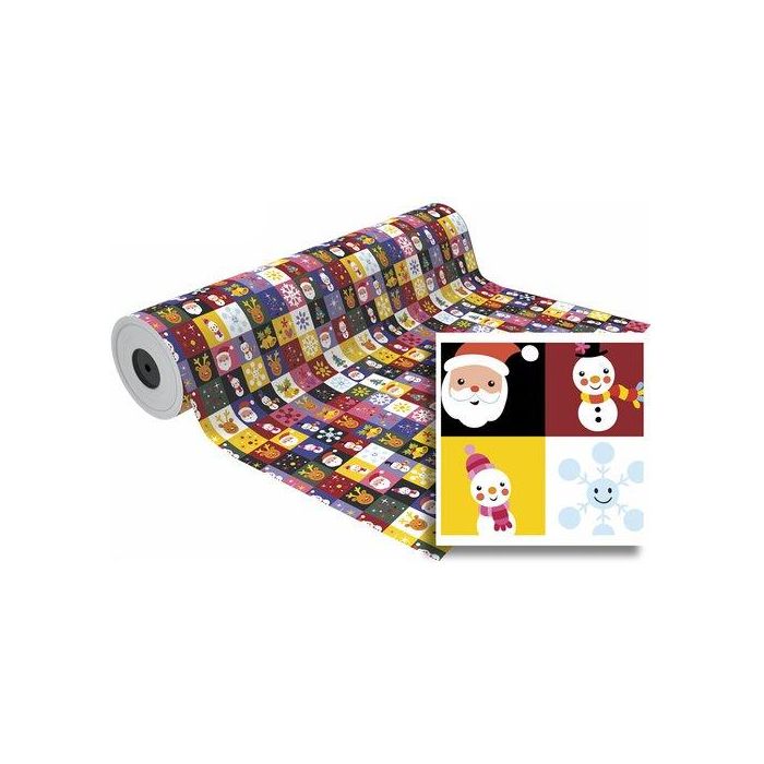 Papel De Regalo Bobina Basika 62 Cm X 80 M (4 Kg Aprox.) Navidad (Nv1401-A 62 Cm)