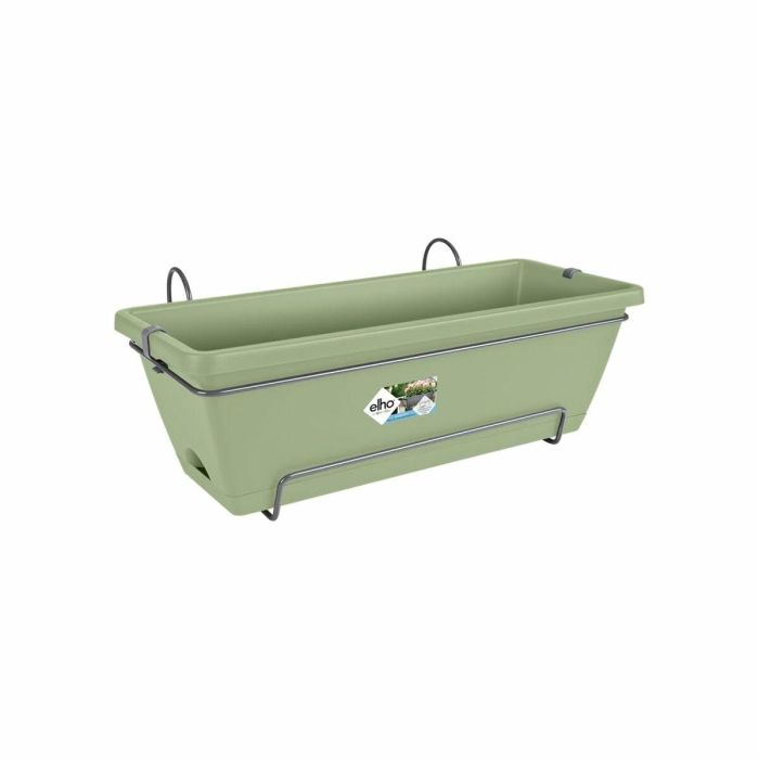Elho ELH8711904527457 Barcelona Balconier Allin1 - Macetero Verde L 50 x B 28 x H 19 cm para Balcón Exterior, 100% Reciclado 1 Elho ELH8711904527457 Barcelona Balconier Allin1 - Macetero Verde L 50 x B 28 x H 19 cm para Balcón Exterior, 100% Reciclado 1