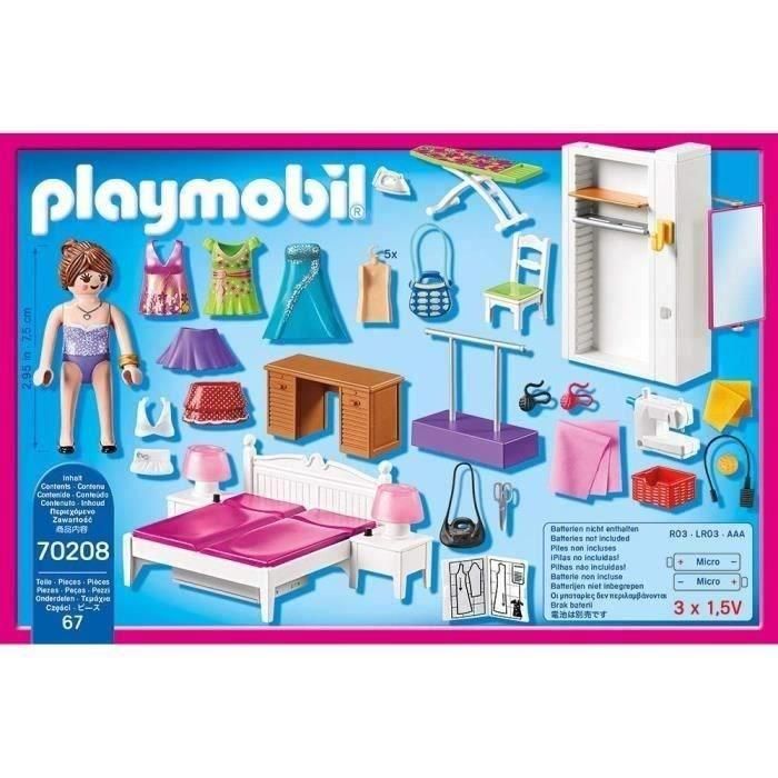 PLAYMOBIL 70208 - Dormitorio con espacio para coser 2