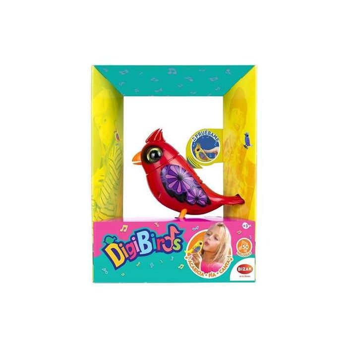 Pajaro cantarin digibirds 8,5 cm pack de 1 mod sdos con mas de 30 melodias. exp 8 piezas. - modelos surtidos 18