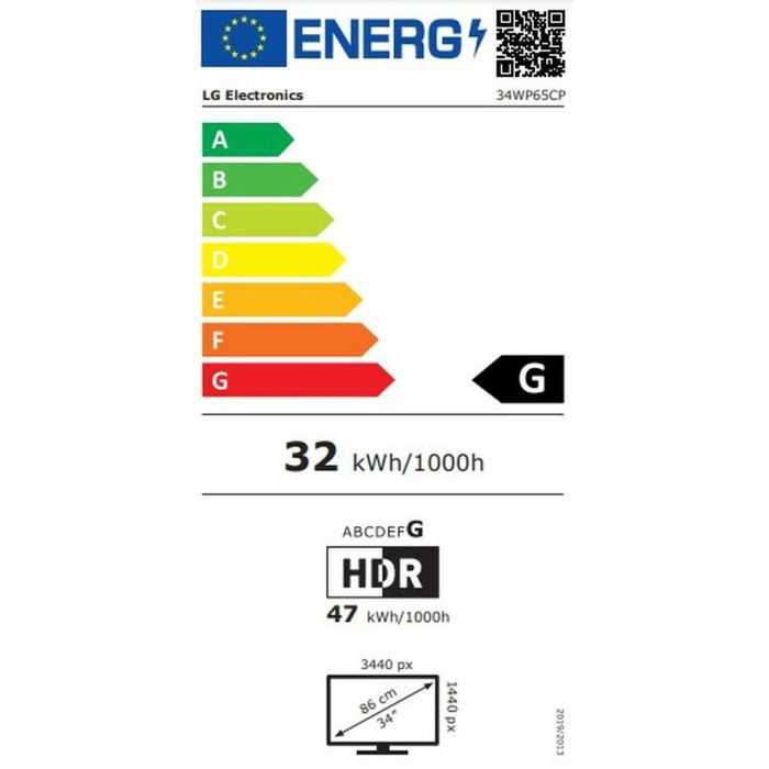 Monitor LG 34WP65CP-B.AEU 34" LED 1