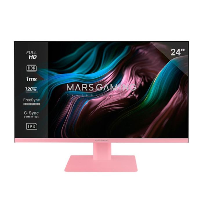 Mars Gaming MV24 Monitor 24" FHD IPS Rosa 120Hz 1ms Gaming