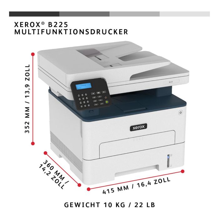XEROX Multifuncion Laser Monocromo B225V_DNI/B225V_DNI 6