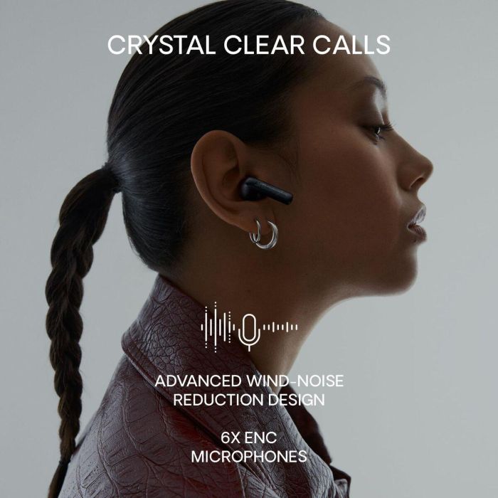 Urbanista Santa Monica Auriculares Inalámbrico Negro con Cancelación de Ruido Adaptativa Bluetooth Multipunto USB-C IPX4 5