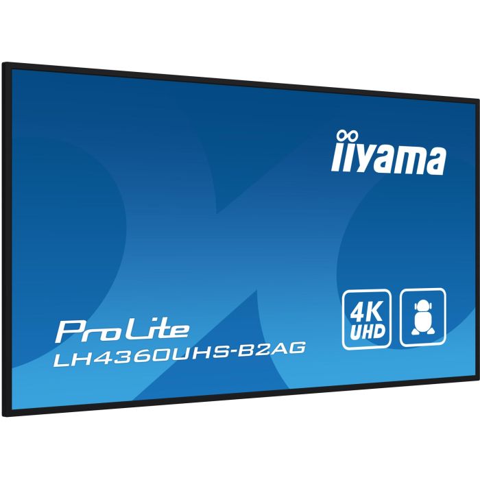 iiyama Pantalla Profesional 43" 4K UHD VA 500cd/m² con Android 11, iiSignage2, Operación 24/7, Paisaje/Retrato, HDMI, WiFi 15
