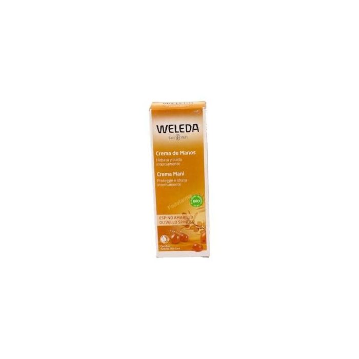 WELEDA Crema de Manos Hidratante de Espino Amarillo con Vitamina E y Provitamina A 50ml