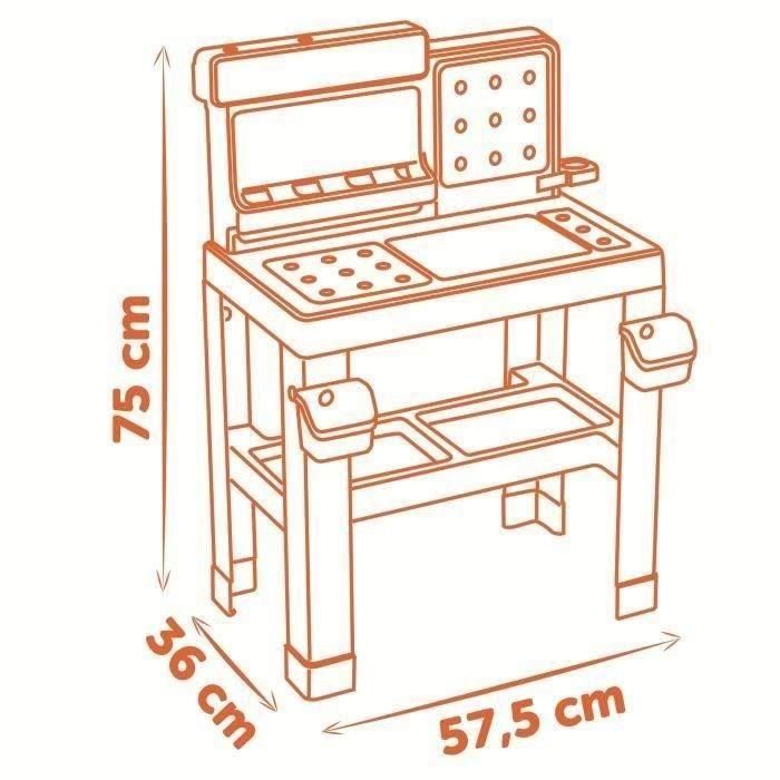Smoby SMO3032163607403 - Banco de trabajo Bricolo Pro Black and Decker para niños, a partir de 3 años 3