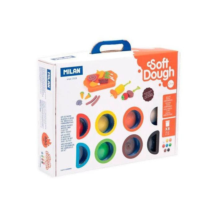 Milan Pasta Blanda Soft Dough Maletín 8 Botes 59 gr C-Herramientas Barbacoa C-Surtidos Milan Pasta Blanda Soft Dough Maletín 8 Botes 59 gr C-Herramientas Barbacoa C-Surtidos