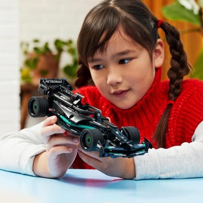 Juego de construccion coche mercedes petronas pull back lego technic 4