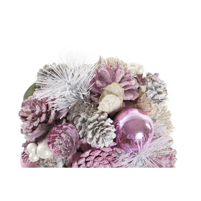 DKD Home Decor Bola de Navidad Decoración Fantasía Colección Dulce con Piñas Rosa Palo 14x14x14 cm Set 6 Unidades 2 DKD Home Decor Bola de Navidad Decoración Fantasía Colección Dulce con Piñas Rosa Palo 14x14x14 cm Set 6 Unidades 2