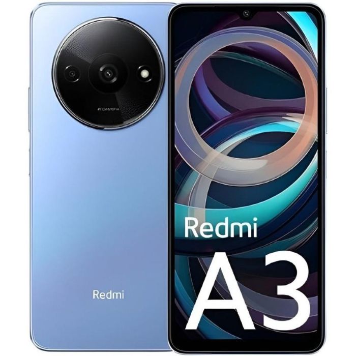Xiaomi MZB0GLGEU Smartphone Redmi A3 4GB RAM, 128GB, Pantalla HD+ 6.71" 90Hz Gorilla Glass, Cámara 8MP, 5000mAh, Azul Lago Xiaomi MZB0GLGEU Smartphone Redmi A3 4GB RAM, 128GB, Pantalla HD+ 6.71" 90Hz Gorilla Glass, Cámara 8MP, 5000mAh, Azul Lago