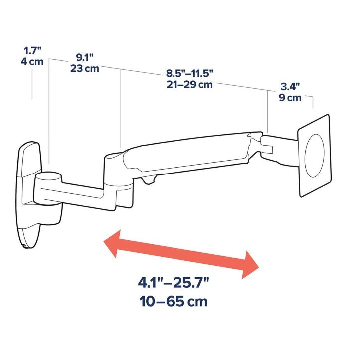 Soporte TV Ergotron 45-243-224 11 Kg 34" 9 Soporte TV Ergotron 45-243-224 11 Kg 34" 9