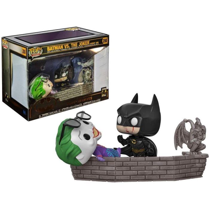 Funko 37250 Funko Pop Moment Exclusiva Figura Batman vs El Joker Película 1989 DC Heroes N° 280 PVC 9.5 cm Coleccionable 1 Funko 37250 Funko Pop Moment Exclusiva Figura Batman vs El Joker Película 1989 DC Heroes N° 280 PVC 9.5 cm Coleccionable 1