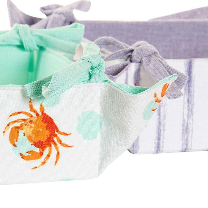 Cesta Mediterraneo DKD Home Decor Verde Azul 34 x 34 x 34 cm (2 Unidades) 2 Cesta Mediterraneo DKD Home Decor Verde Azul 34 x 34 x 34 cm (2 Unidades) 2