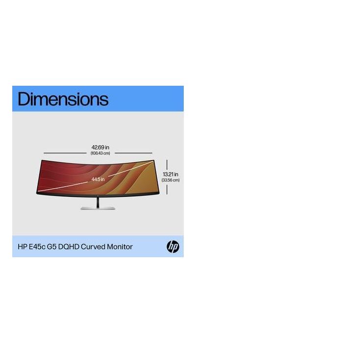 HP E45c G5 Monitor Curvo Ultrawide DQHD para Productividad e Inmersión 4 HP E45c G5 Monitor Curvo Ultrawide DQHD para Productividad e Inmersión 4